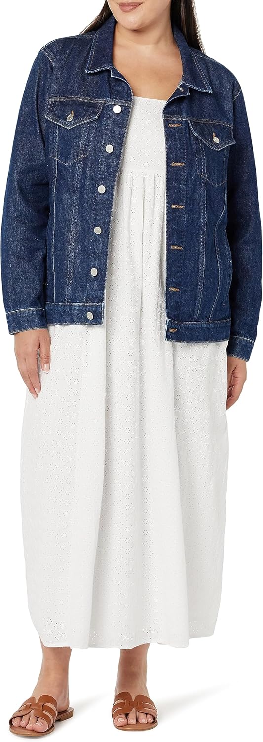 The Drop Jeansjacke für Damen, Zain Lang XXS Dunkles Indigoblau, XXS Dunkles Indigoblau