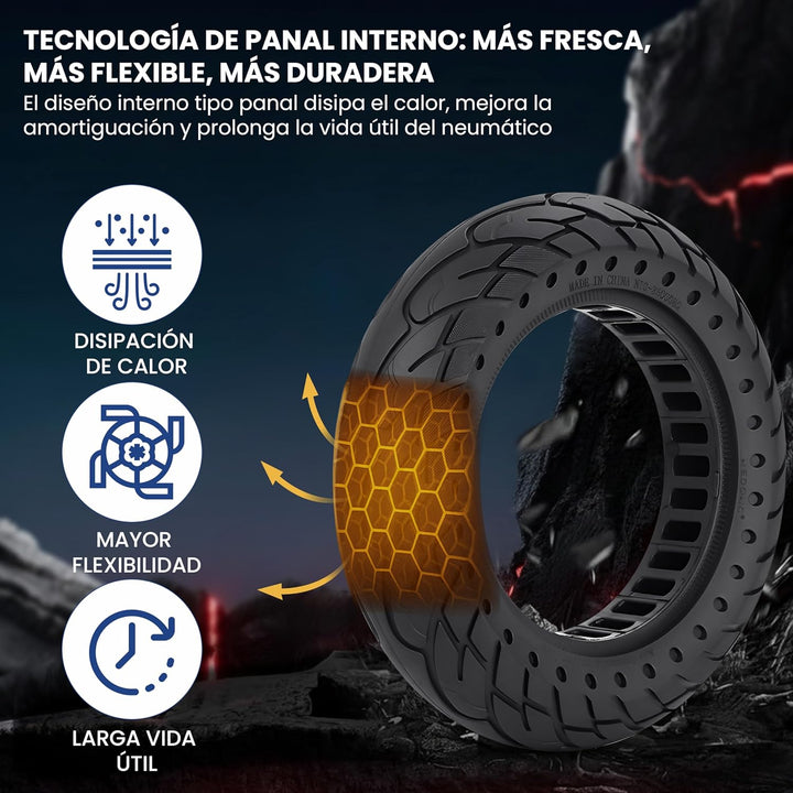 ANSENI 2 Vollreifen 10X2,5 Ersatzreifen,10 zoll e-scooter reifen für Segway Ninebot G30 Max,G30 /G30