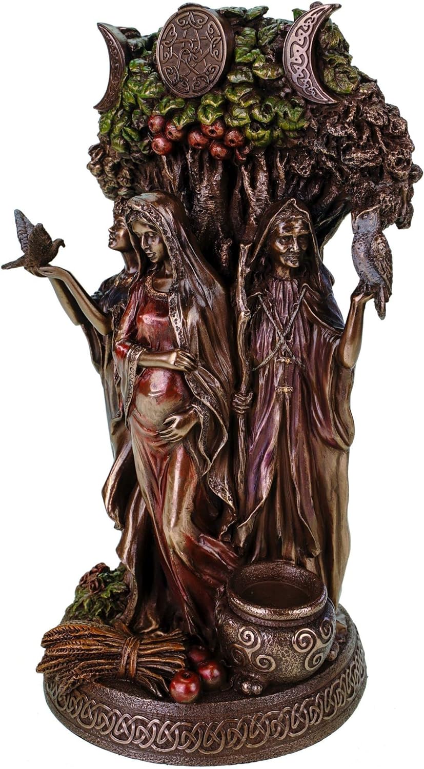 Keltische Trinity Göttin Statue Figur Skulptur Wicca Trinität keltisch