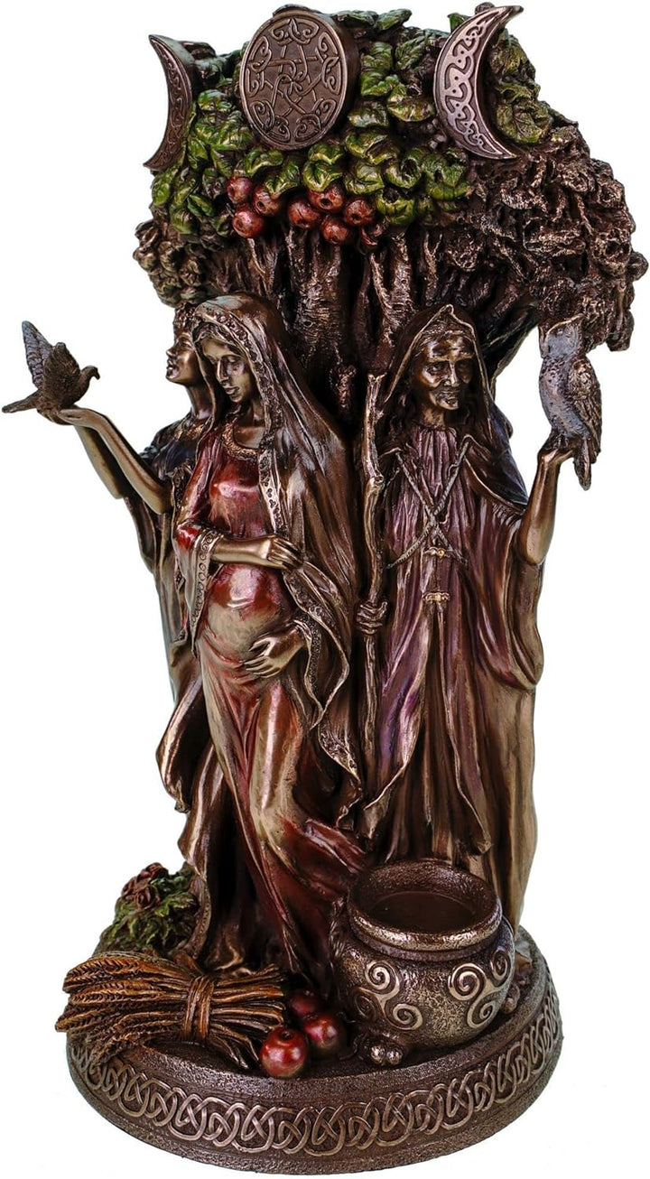 Keltische Trinity Göttin Statue Figur Skulptur Wicca Trinität keltisch