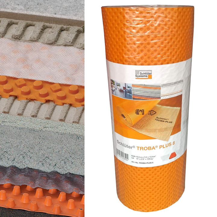 Schlüter TROBA-PLUS 8 Flächendrainage 12,5x1m