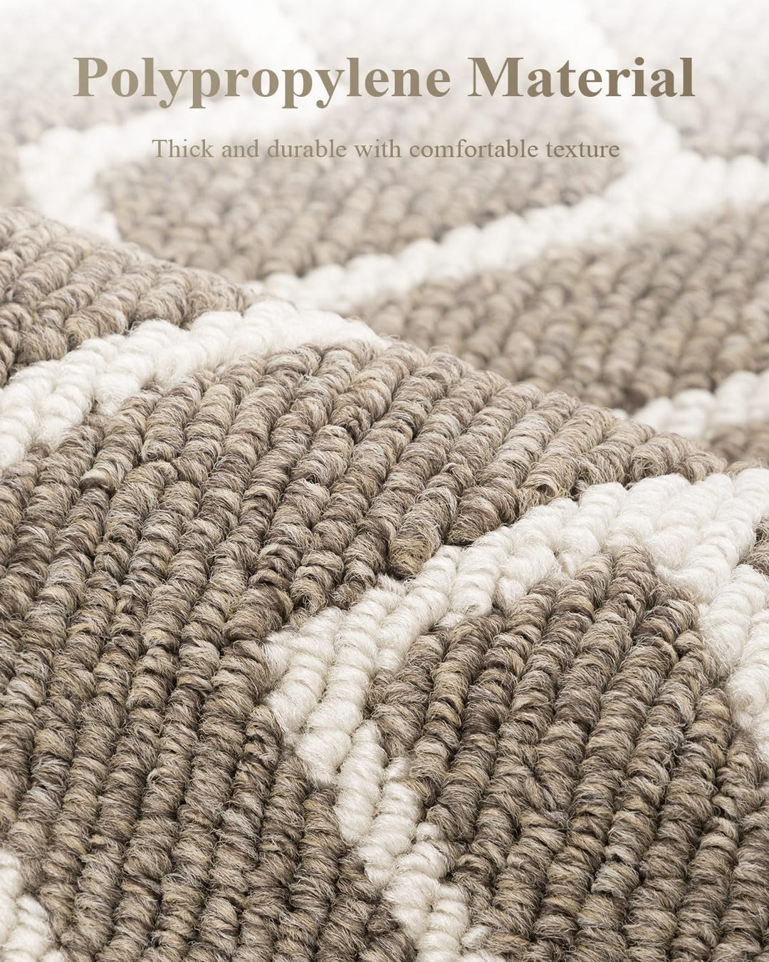 Fussmatte Innen, Wasserdicht Türmatte Schmutzfangmatte rutschfest Fussmatte Innen (Beige, 50 x 80 cm