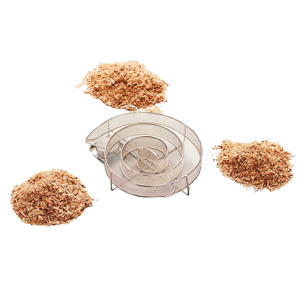 Barbecook Rauchgenerator zum Kalträuchern mit 3 Beuteln Rauchermehl Olive, Whisky und Eiche Kaltrauc