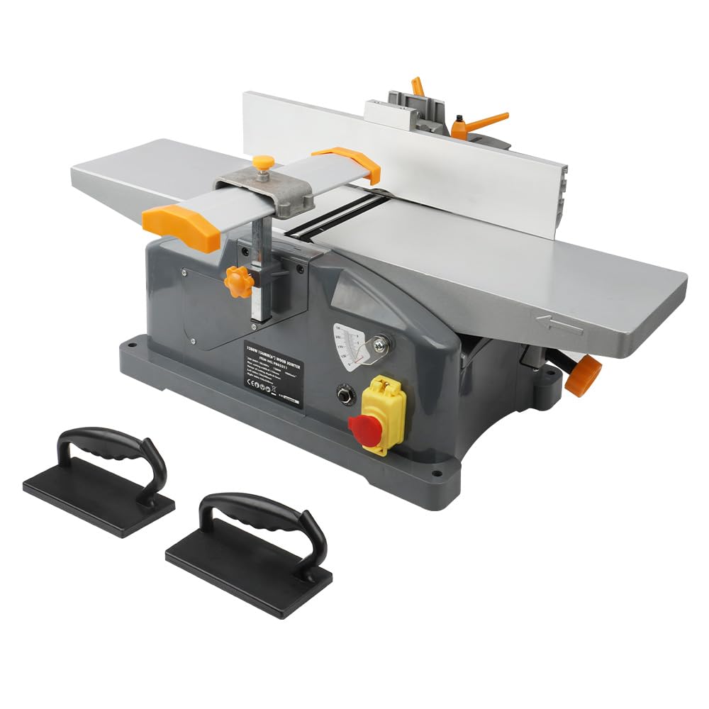 Hoteche Holzwerkzeuge Hobelmaschine Dickenhobelmaschine 1280W Kupfermotor 9000rpm maximale Schnittbr
