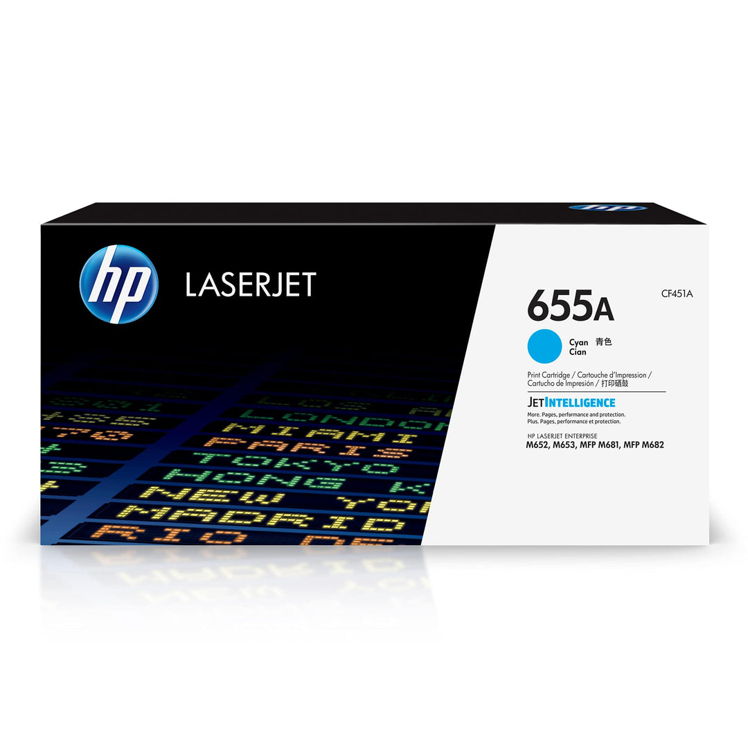 HP 655A (CF451A) Blau Original Toner für HP Color LaserJet Enterprise M652, M653, M681, M682