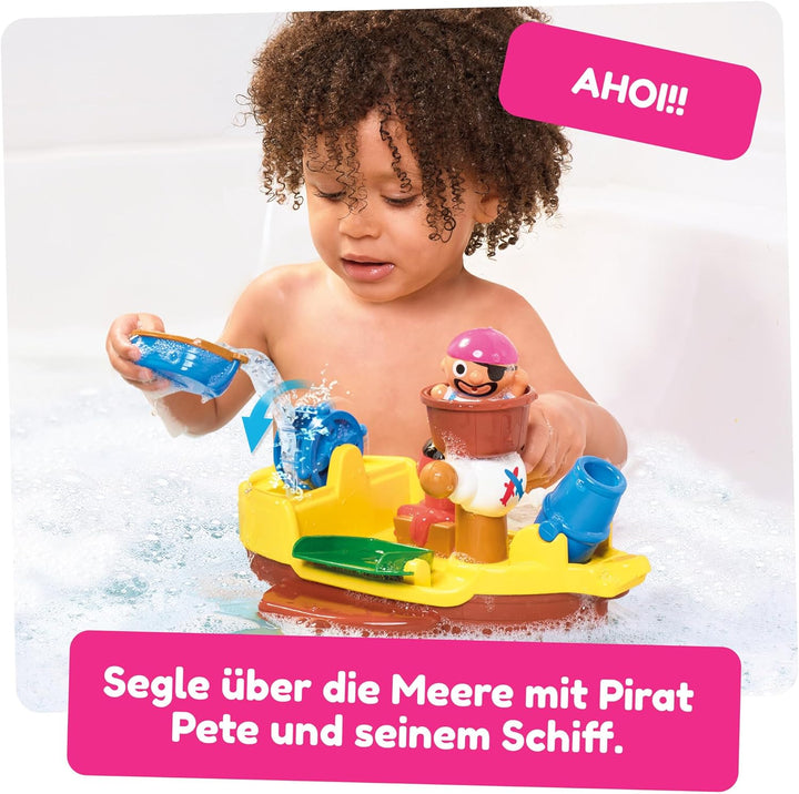 TOMY Toomies Pirate Bath Baby Bath Toy, Shower Baby Toy for Water Play in the Bath, Kids Bath Toy Su