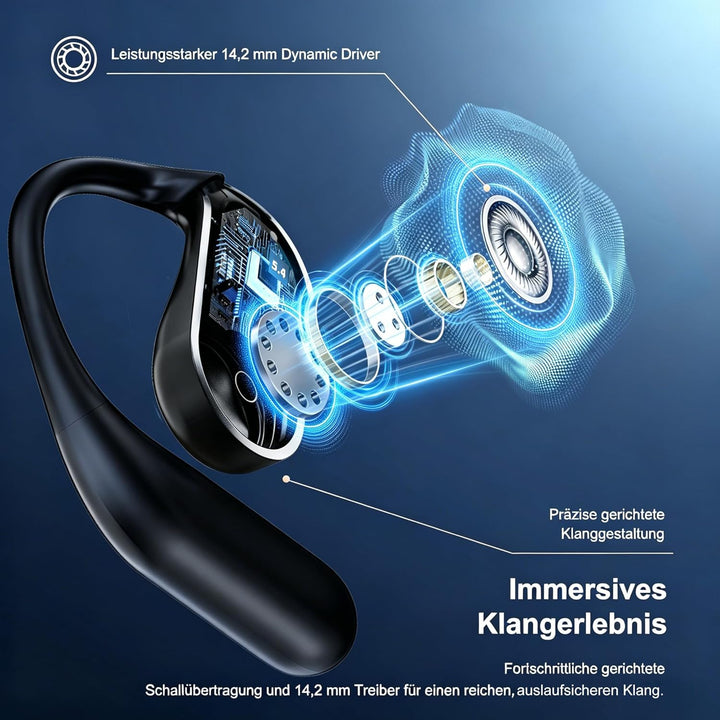KI Übersetzungskopfhörer Echtzeit 198 Sprachen Bluetooth 6.1 4-in-1 Übersetzung Kopfhörer mit App (k