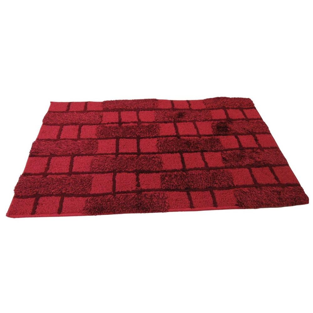 SANWOOD Badteppich Dalia rotbraun 70x120cm 70_x_120_cm, 70_x_120_cm