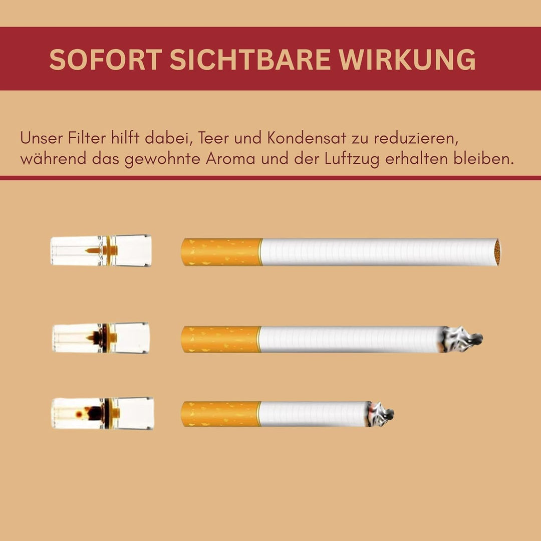 Clearfee 20x 30er Päckchen Zigarettenfilter | mit Reise-Etui | 8mm Regular | Zigarettenspitzen Micro