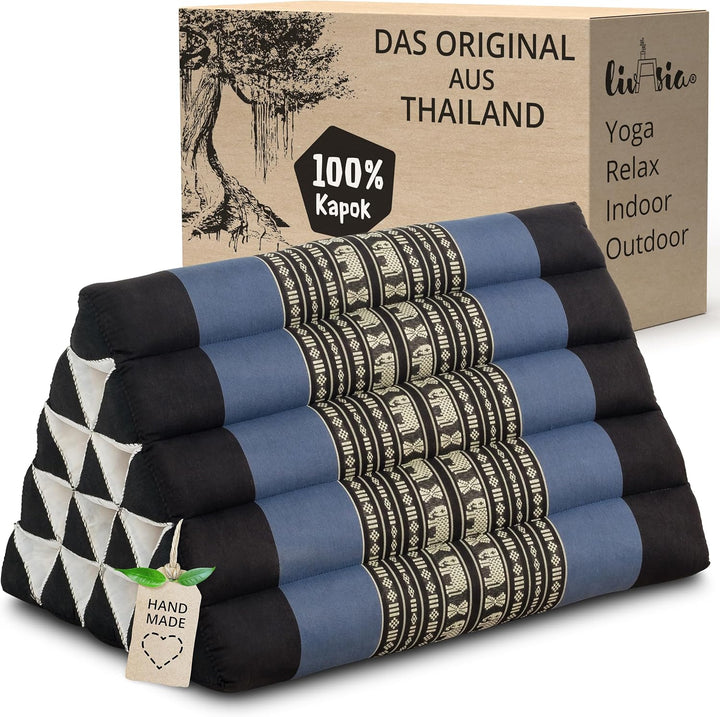 livasia Asia WOHNSTUDIO DREIECKSKISSEN, Thaikissen der Marke Asia Wohnstudio, Kapok Dreieckskissen,