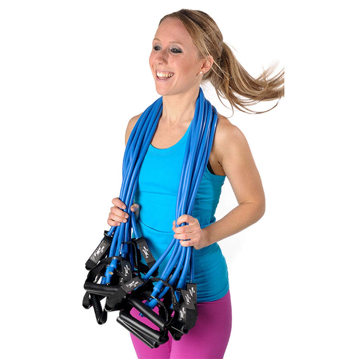 Dittmann 10er Paket Body Tube blau Expander Gymnastikband Trainingsband Fitness