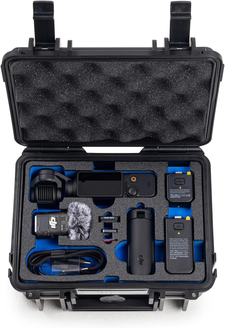 B&amp;W Transportkoffer Outdoor für DJI Osmo Pocket 3 Kreativ Combo - Type 500 Schwarz - wasserdicht nac