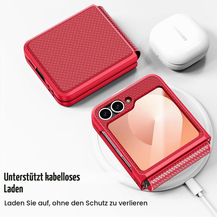Doeshine für Samsung Galaxy Flip 6/Z Flip 7 FE Hülle [Not for Flip 7] mit Scharnierschutz &amp; Displays