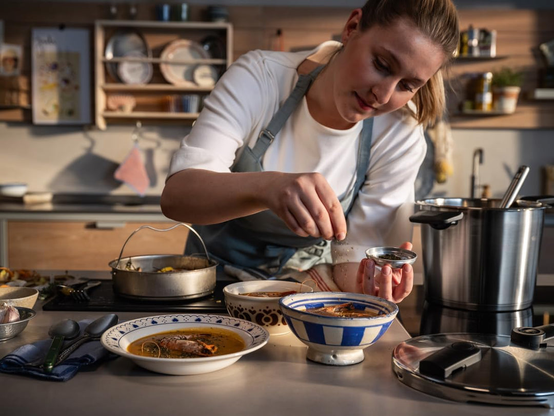 Fissler Vitaquick Premium/Schnellkochtopf-Set 2-teilig, 22 cm (Schnellkochtopf 4,5 L + Schnellbratpf