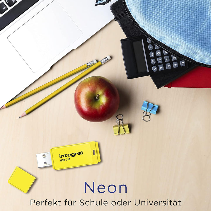 Integral 64GB Neon Gelb USB 3.2 Gen 1 Flash-Laufwerk USB3.0 64GB gelb, USB3.0 64GB gelb