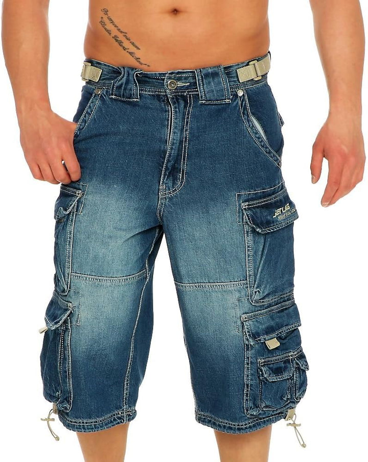 Jet Lag Herren Cargo Shorts 007 B light navy 3XL