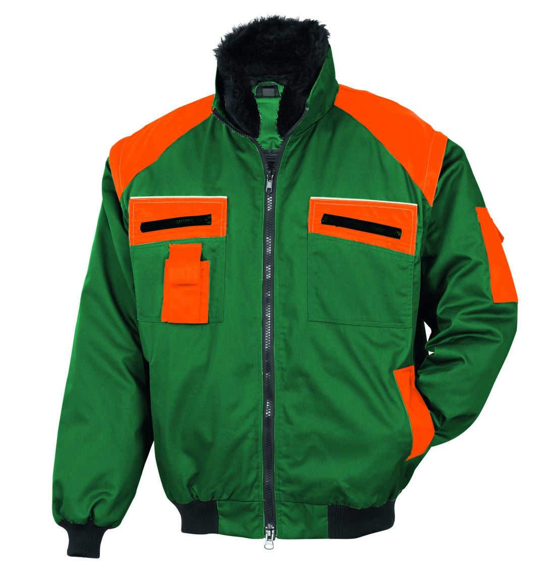 BULLSTAR Allroundblouson 9420 grün/orange, Gr. M