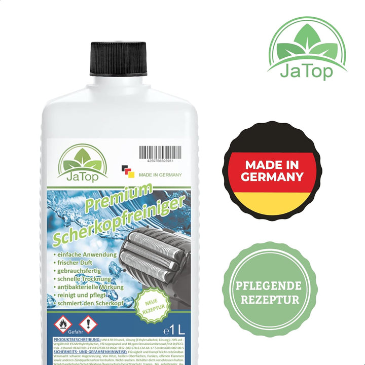JaTop Scherkopfreiniger Nachfüllflüssigkeit [1l pro Flasche] - geeignet zum Nachfüllen von Braun Cle