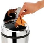 infactory Mülleimer: Abfalleimer mit Hand-Bewegungssensor und Edelstahl-Korpus, 3 Liter (Mülleimer m
