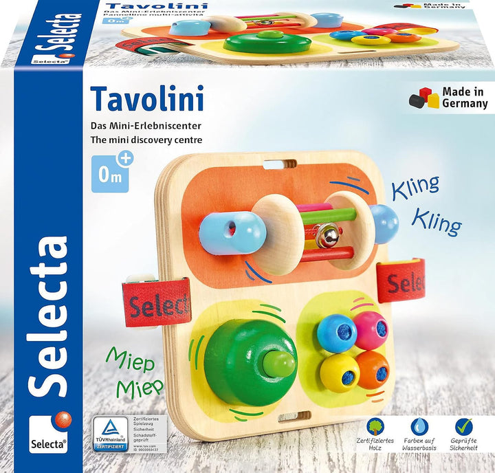 Selecta 62014 Tavolini, Motorikspielzeug aus Holz, 14 cm