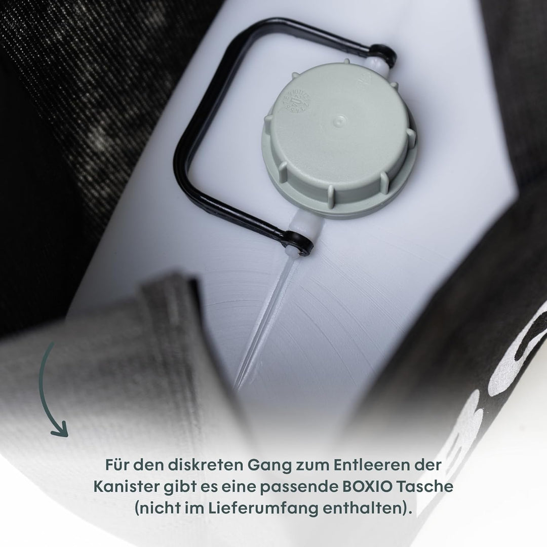 BOXIO - Kanister: 5L verschliessbarer Wasserkanister für Campingtoilette oder Wassertank für die Cam