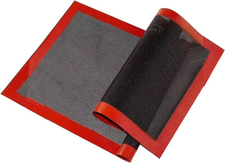 2 Stück Silikonmatte, Mikroperforierte Backwerkzeuge und Zubehör, Backmatten, Glasfaser-Silikonmatte