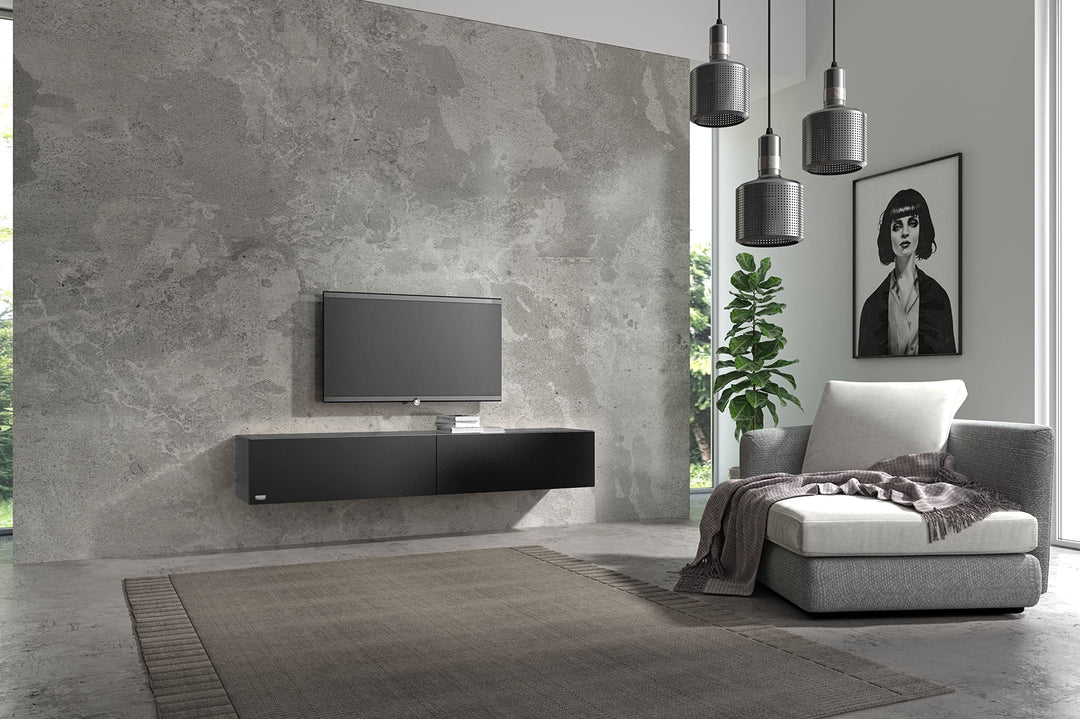 Wuun® TV-Lowboard Somero I 100cm bis 360cm I TV-Schrank & Hängeschrank für Wohnzimmer I Verschiedene