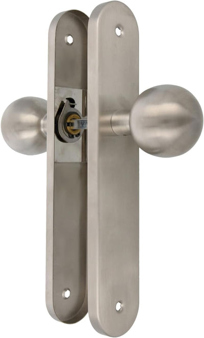 Amig - Runde Drehknauf-Set für Innentüren Mod. 11GP | Ø 62 x 77 mm | rechteckige Plattenverkleidung