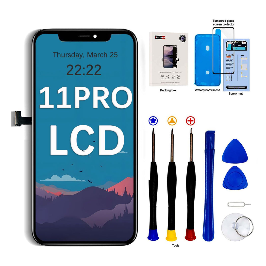 EFaith für iPhone 11 Pro Display 5,8 Zoll LCD Full HD Ersatzbildschirm 3D-Touchscreen Digitizer Asse