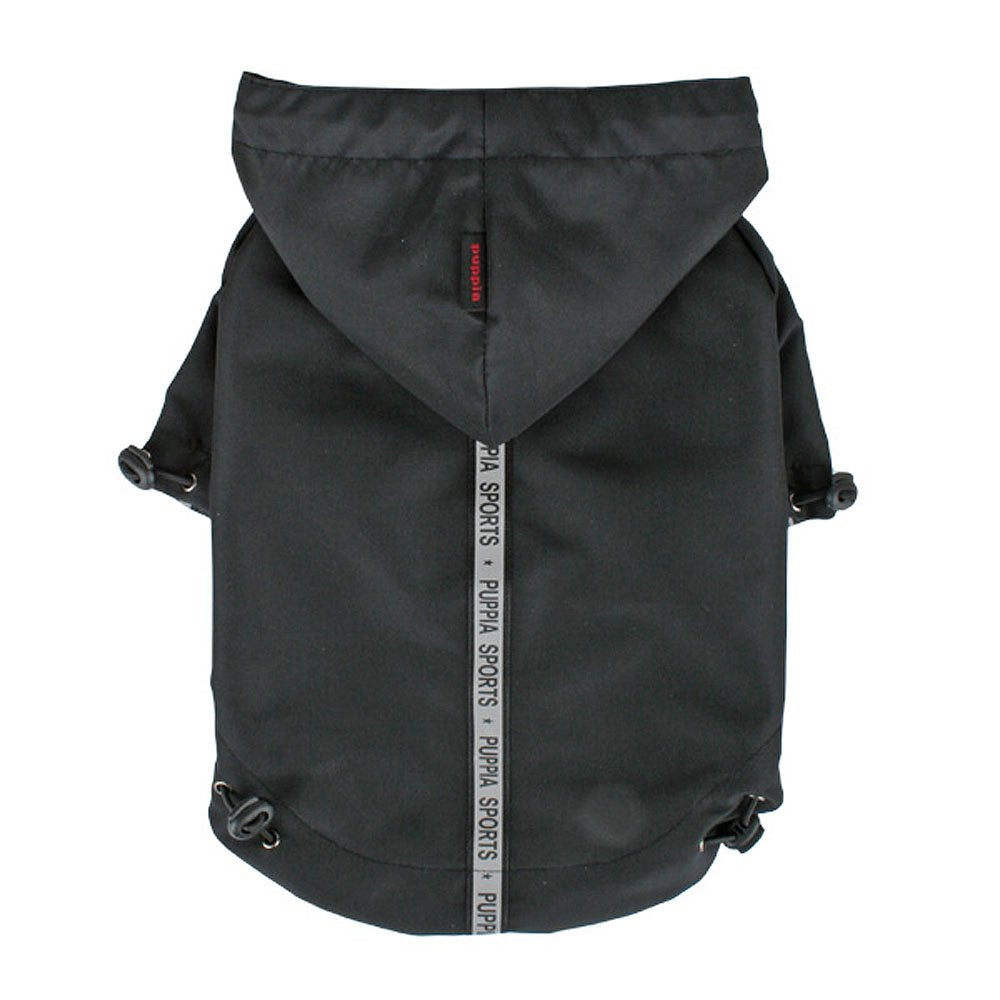 Puppia Base Jumper Regenmantel für Hunde, L L schwarz, L schwarz