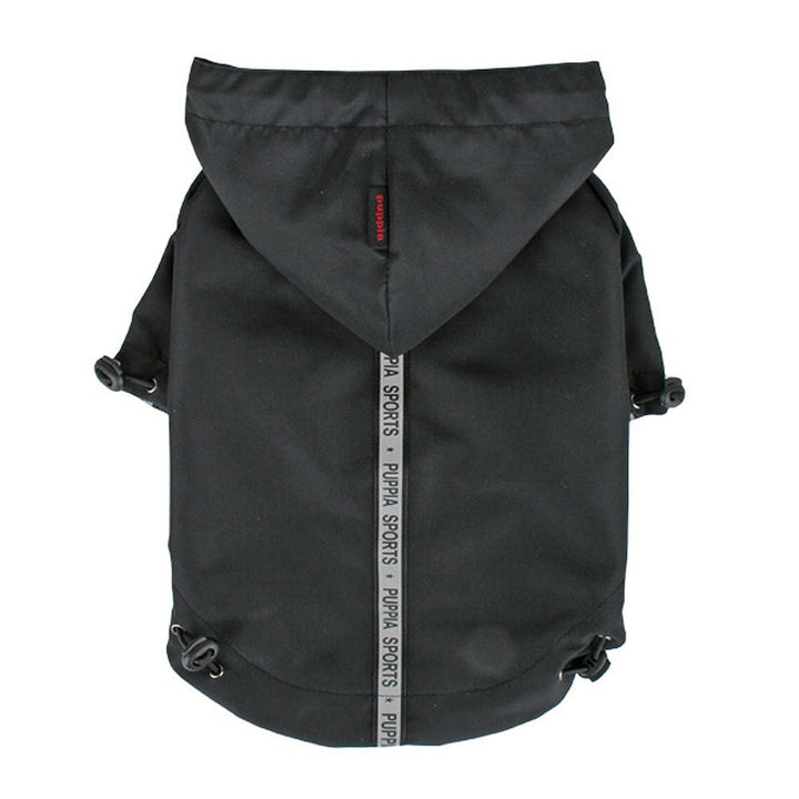 Puppia Base Jumper Regenmantel für Hunde, M M schwarz, M schwarz