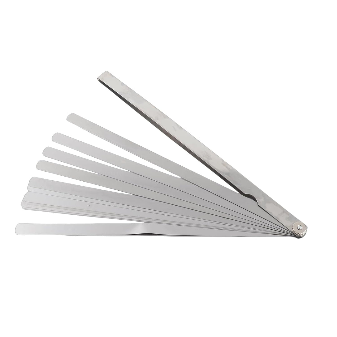 Präzisions Fühlerlehre Set, 300 mm, 17 Klingen aus Edelstahl, 0,02-1,00 mm Metrische Messlehre für S