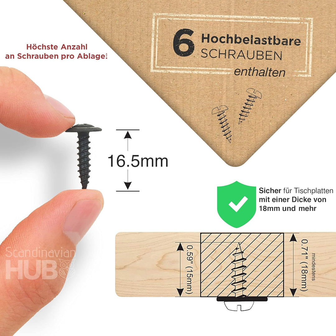 Kabelmanagement-Ablage für die Schreibtischunterseite – Schreibtisch-Kabelhalter für das Büro und Zu
