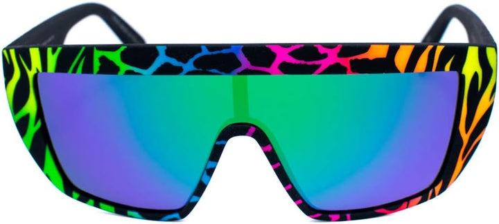 Italia Independent Unisex-Erwachsene 0912-ZEF-149 Sonnenbrille, Mehrfarbig (Amarillo/Verde), 122.0