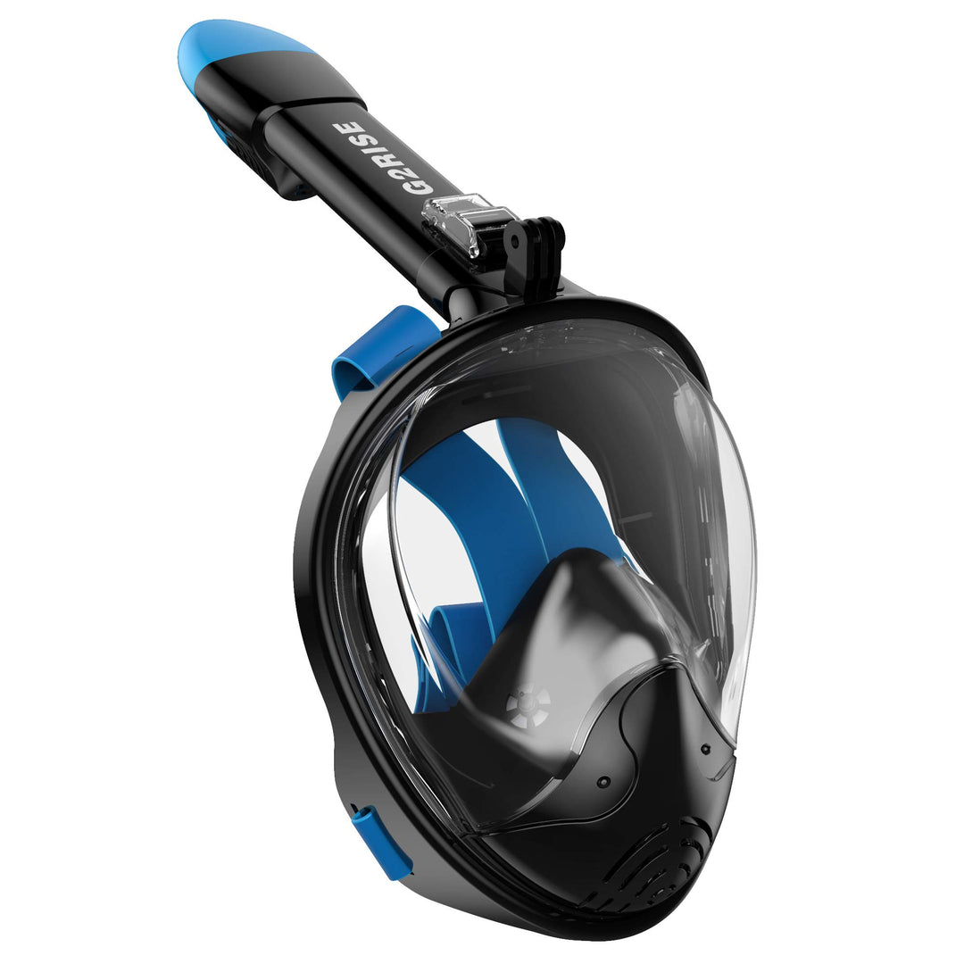 G2RISE® Schnorchelmaske, Tauchmaske, Faltbare CO2-sichere Schnorchel Vollmaske mit Kameraposition fü