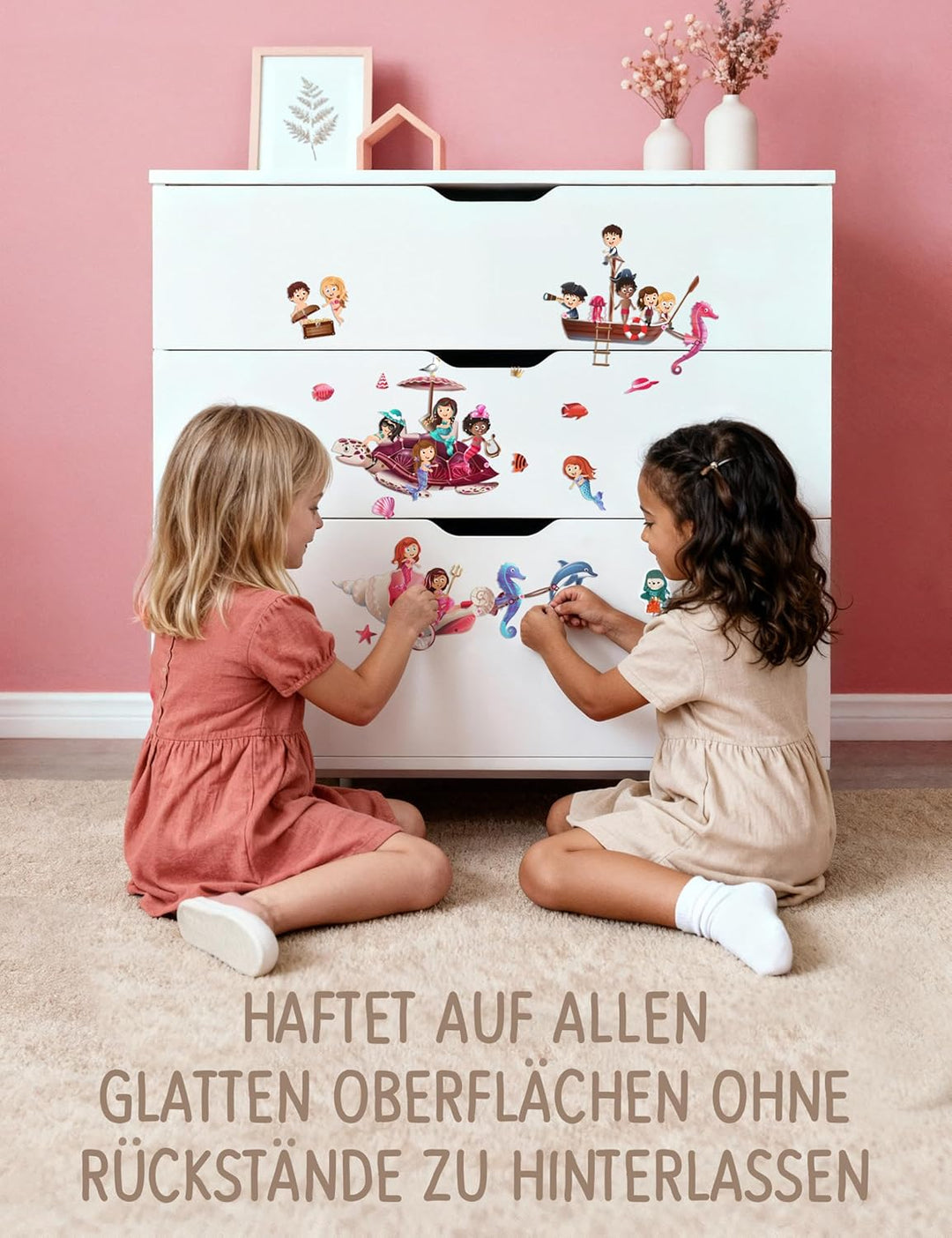 Meerjungfrau - Das erste Stickerbuch für Kinder zum Tüfteln, Bauen & Kombinieren - Wiederverwendbare