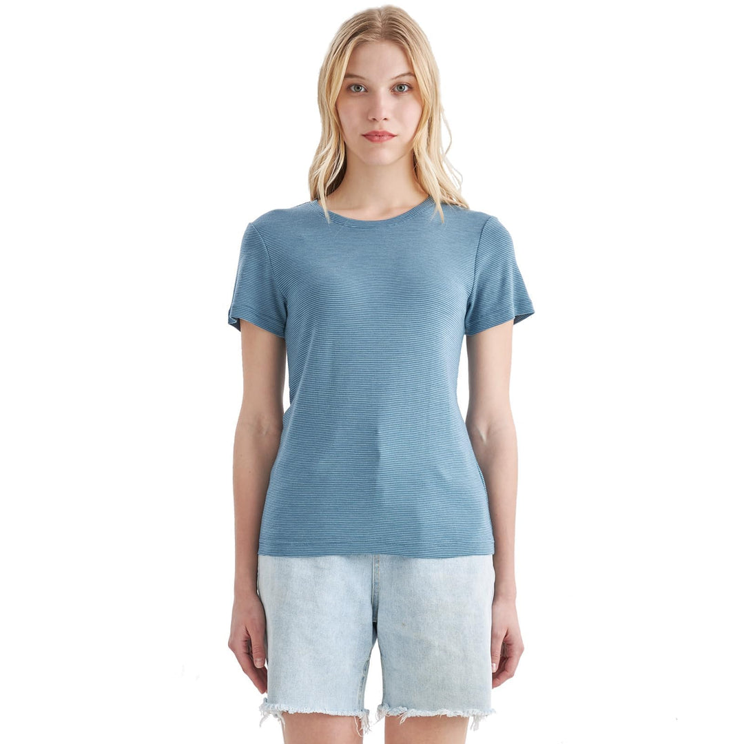 Merino Protect 100% Merino Wolle Shirt Damen Kurzarm Rundhals Wolle Unterhemd Geruchsresistenz Funkt