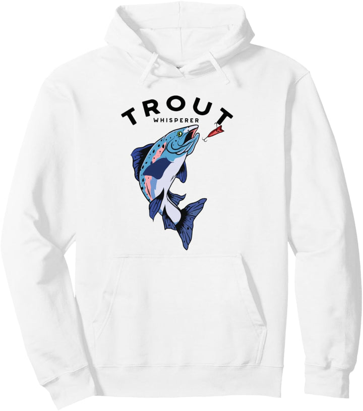 Lustige Forellenfischen Fischerin Fischer Pullover Hoodie