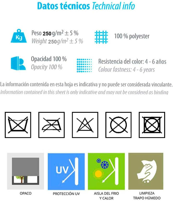 Estoralis DRACARYS Rollo Lichtundurchlässig, Polyester, Grau, 110 x 230 cm 110 x 230 cm Grau, 110 x