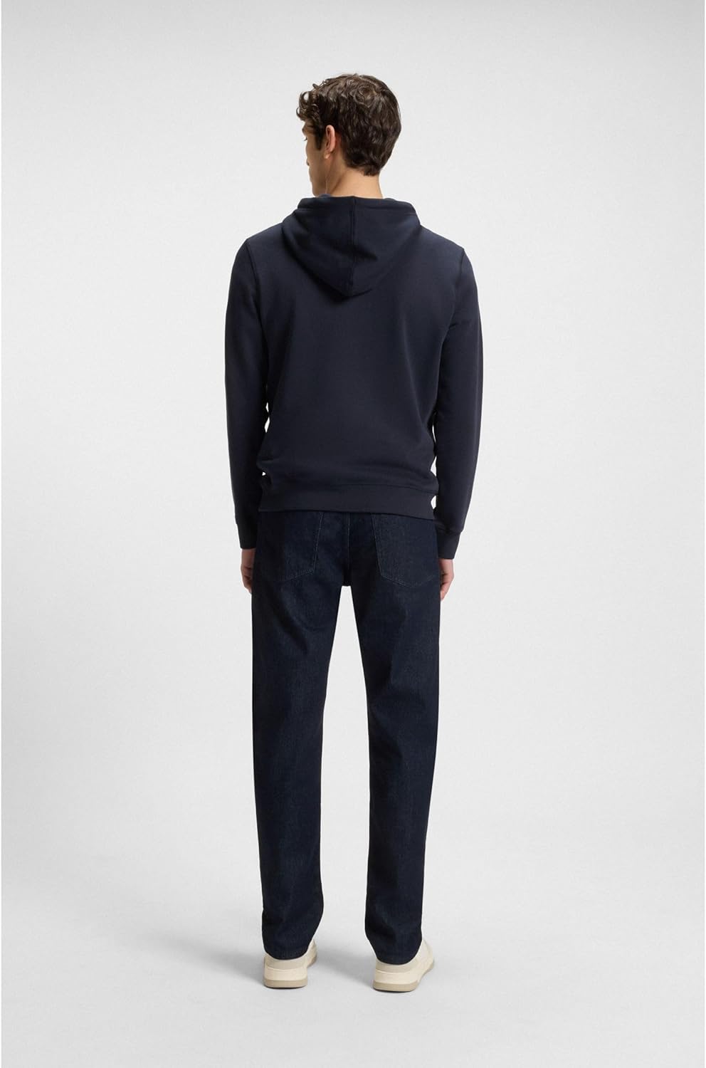 BOSS Herren Wetalk Hoodie aus Baumwoll-Terry mit Logo-Aufnäher S Dark Blue404, S Dark Blue404