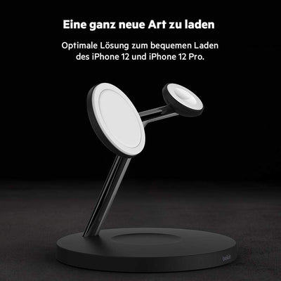Belkin BoostCharge Pro drahtloses 3-in-1-Ladegerät mit MagSafe für iPhone 15, 14, 13, 12 + Apple Wat
