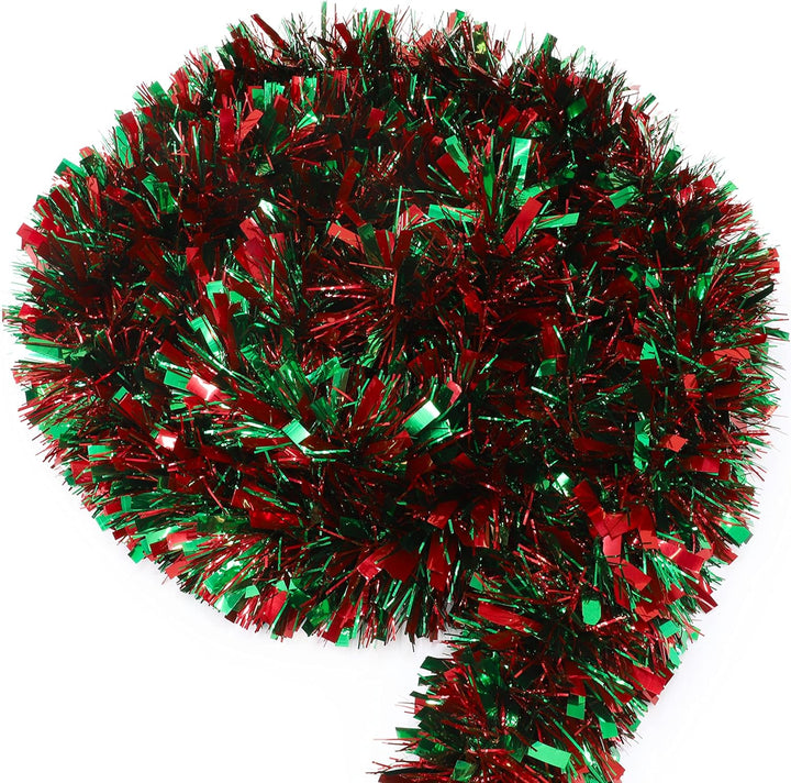 Christmas Concepts® 3m / 9.8ft Klobig/Feines Weihnachtslametta - Weihnachtsdekoration - Hochwertige