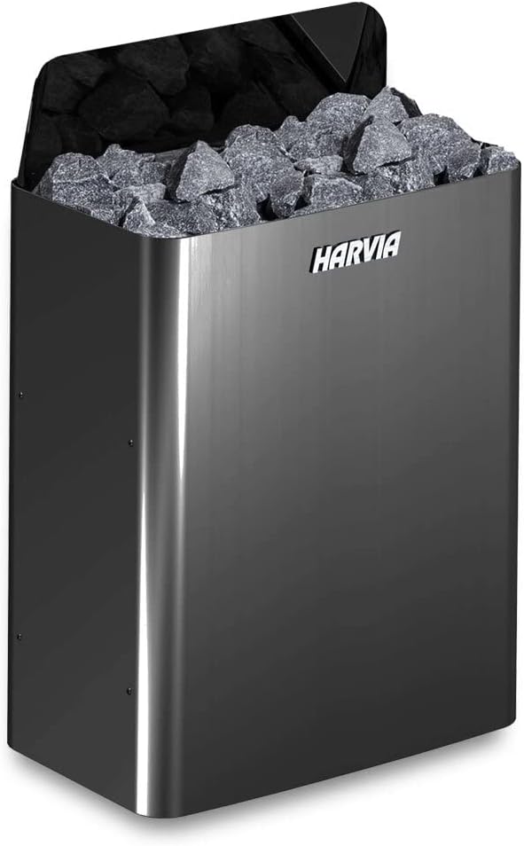 Harvia Holl's, Wall Black Modell 9,0 kW Herd ohne Kontrolleinheit, DIY, Küchen und Badezimmer, Sauna