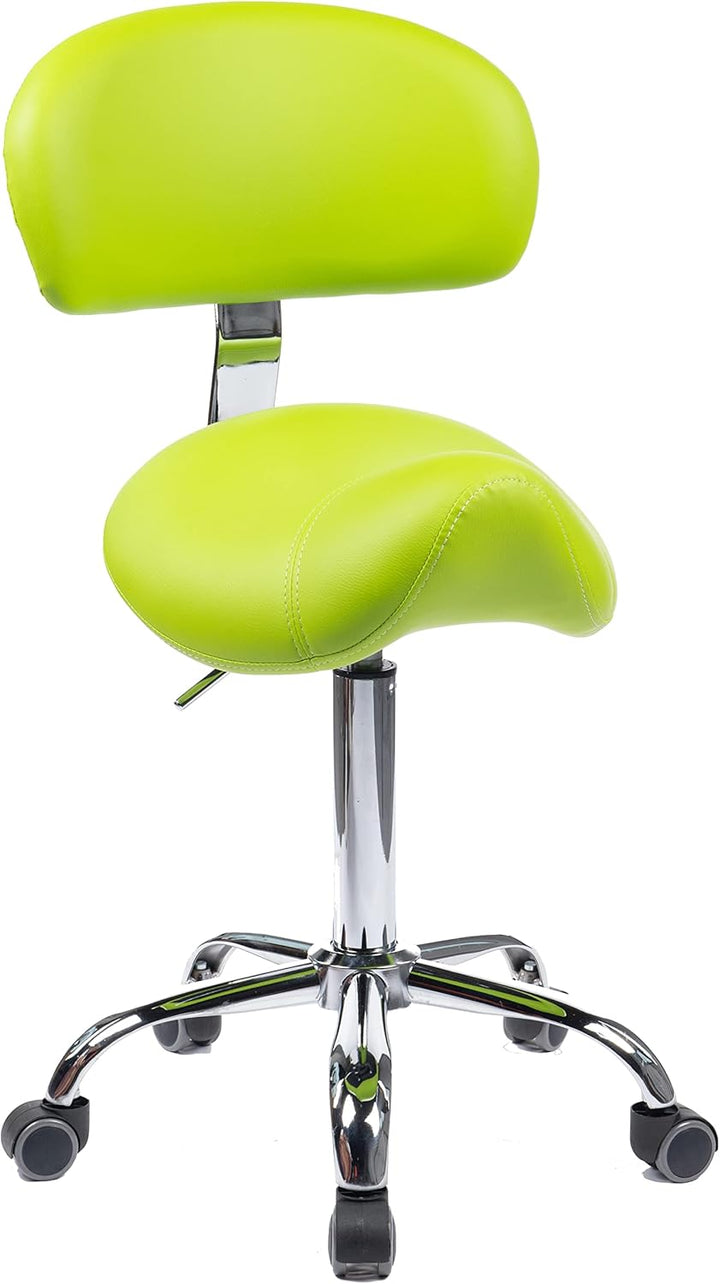 1stuff® Sattelhocker MULY BIGBACK Sattelstuhl mit Lehne - Sitzhöhe bis ca. 74cm - ergonomischer Roll