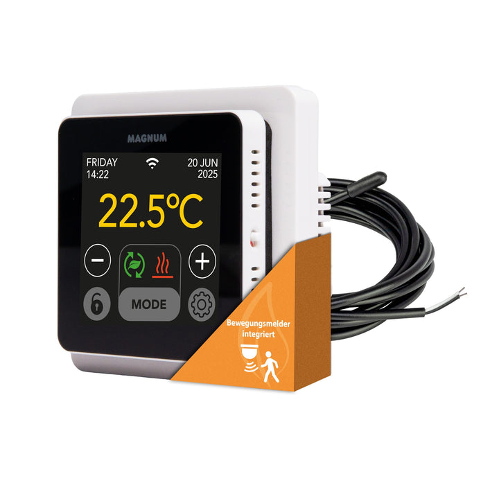 MRC WiFi Smart Thermostat/Raumregler mit Bodenfühler für Fussbodenheizung, Elektro-Heizung, Konvekto