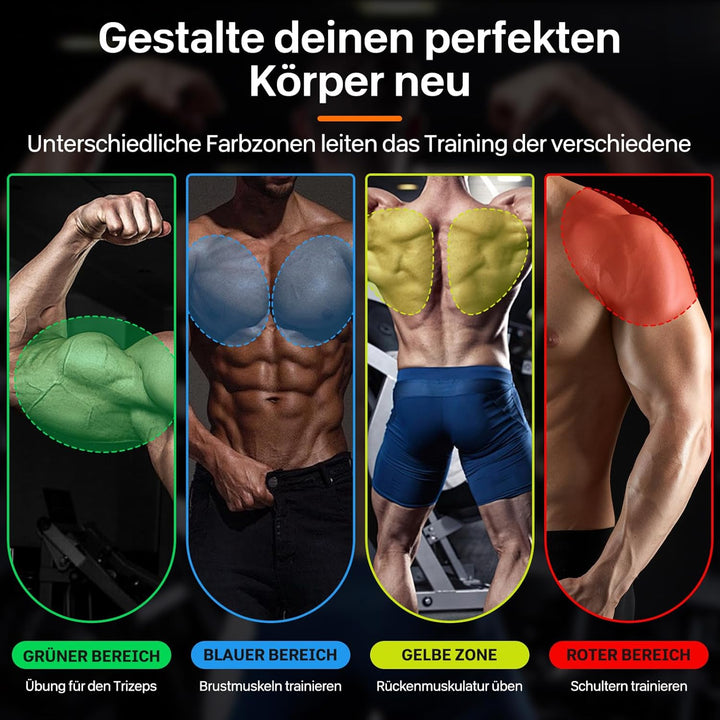 12 in 1 Faltbare Liegestütze Brett mit Handgriff für Muskeltraining Effektiv Formen,Push Up Board fü