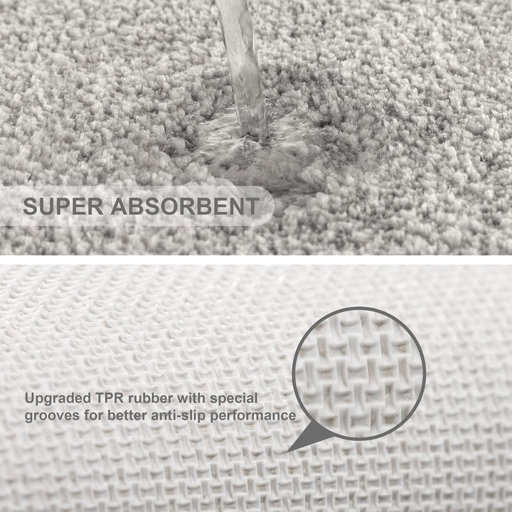 Badematte Rutschfest Badteppich Extra Lange Verdickt Badezimmerteppich Weich Badeteppich Flauschige