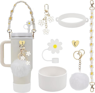 Stanley Cup Zubehör Set - Wasserflasche Griff Riemen, Siliocne Stanley Cup Stiefel, Stanley Cup Stro