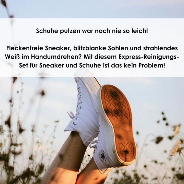 SOLITAIRE Premium Sneaker White Set | für strahlend weisse Sneaker | inkl. Intensiv-Reiniger, Midsol