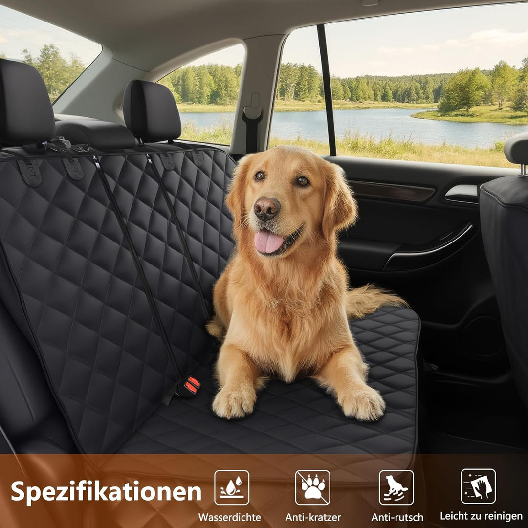 Alfheim Hundedecke Auto Rückbank, Autoschondecke Hund Rücksitz universelle Passform für die meisten